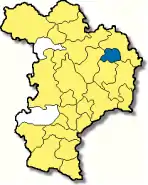 Poziția  Teugn pe harta districtului Kelheim