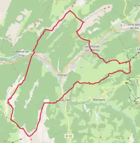 Poziția localității Thônes