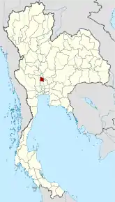 Poziția localității Ang Thong