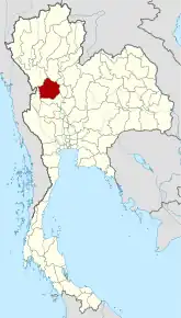 Poziția localității Kamphaeng Phet