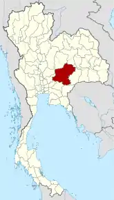 Map of Nakhon Ratchasima