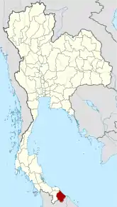 Poziția localității Narathiwat