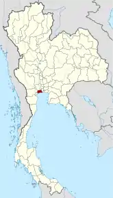 Poziția localității Samut Sakhon