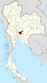 Poziția localității Saraburi