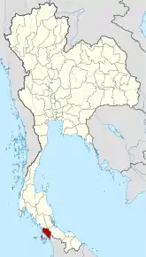 Poziția localității Satun