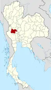 Poziția localității Uthai Thani