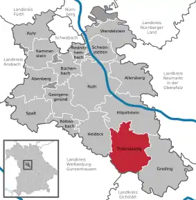 Poziția localității Thalmässing