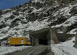 Tunelul Capra-Bâlea, potralul de sud (noiembrie 2022).