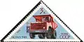 1971 URSS postage stamp depicting BelAZ 540
