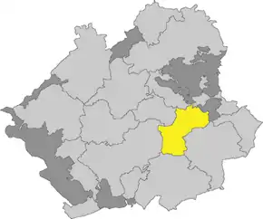 Poziția comunei Thiersheim pe harta districtului Wunsiedel im Fichtelgebirge