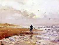 Plaja din Skagen, Thorvald Niss, ca. 1889
