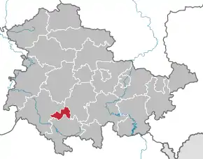 Poziția localității Suhl