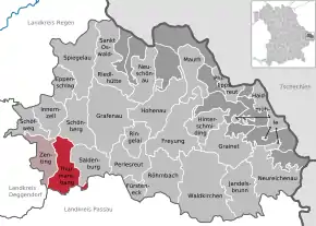 Poziția localității Thurmansbang