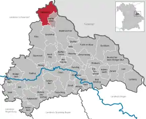 Poziția localității Tiefenbach