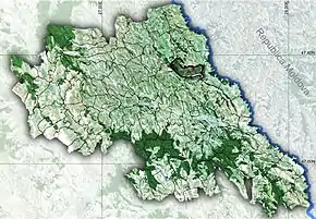 Amplasarea în cadrul județului