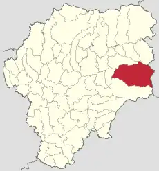 Localizare în cadrul județului