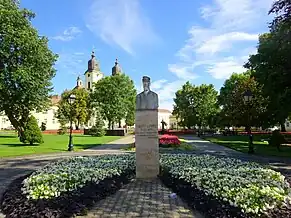 Bustul lui Timotei Cipariu din Blaj