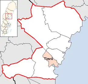 Localizarea comunei în cadrul comitatului