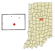 Location in the state of Indiana