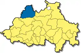 Poziția  Titting pe harta districtului Eichstätt