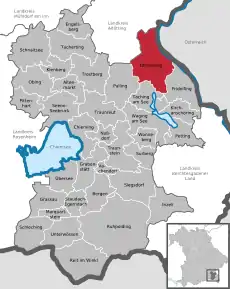 Poziția localității Tittmoning