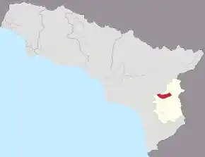 Poziția localității Tq'varcheli