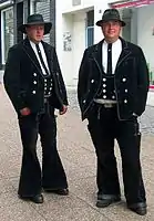 Două calfe călătoare în Aarhus, Iutlanda, Danemarca