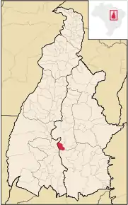 Poziția localității Ipueiras