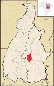 Poziția localității Monte do Carmo