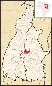 Poziția localității Palmas