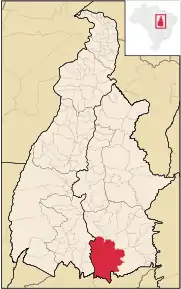 Poziția localității Paranã