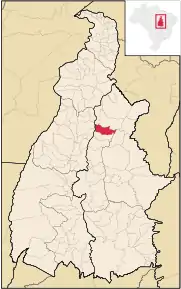 Poziția localității Santa Maria do Tocantins