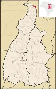 Poziția localității São Miguel do Tocantins