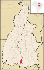 Poziția localității São Salvador do Tocantins