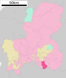 Poziția localității Toki