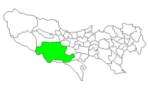 Poziția localității Hachioji