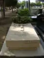 Mormântul lui Eugen Ionescu / Eugène Ionesco, în cimitirul parizian Montparnasse.