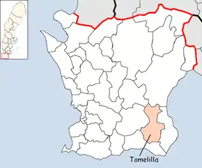 Localizarea comunei în cadrul comitatului
