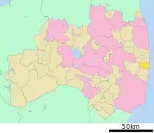 Poziția localității Tomioka