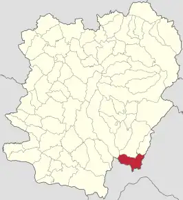 Poziția localității Bârza