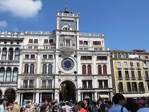 Orologiul din Venetia din Piazza San Marco
