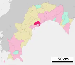 Poziția localității Tosa