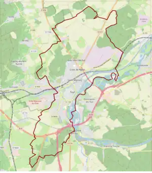 Poziția localității Toul