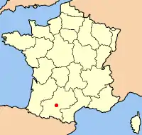 Poziția localității Toulouse