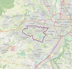 Poziția localității Tournefeuille