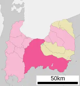 Toyama în Prefectura Toyama