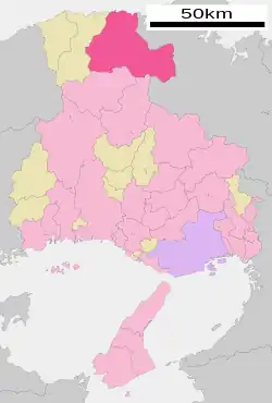 Poziția localității Toyooka