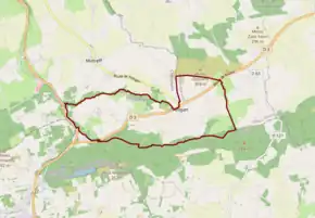 Poziția localității Tréogan