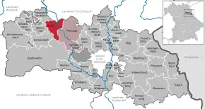 Poziția localității Trabitz