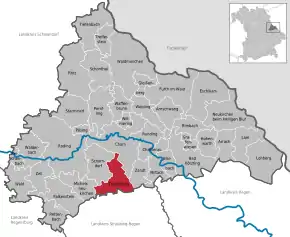 Poziția localității Traitsching